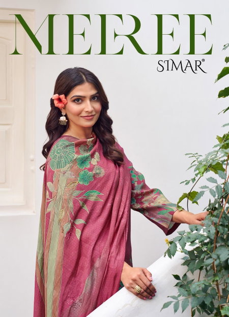 Meeree By Glossy Simar Muslin Printed Dress Material Wholesale Online
